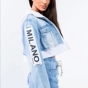 Light wash denim jean jacket